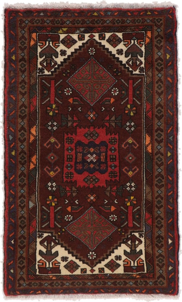 Hamedan Tappeto 70 x 120 (Iran) Annodato A Mano