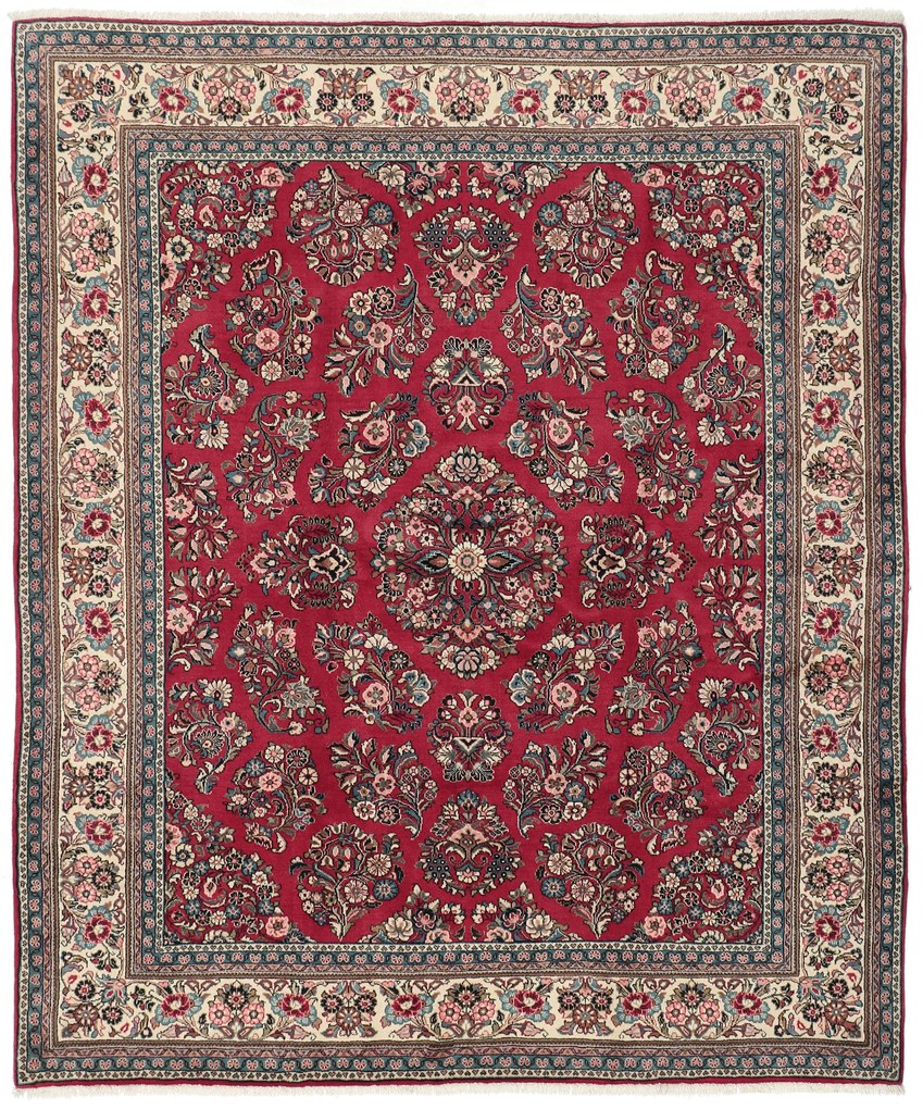 Sarouk Tappeto 210 x 260 (Iran) Annodato A Mano