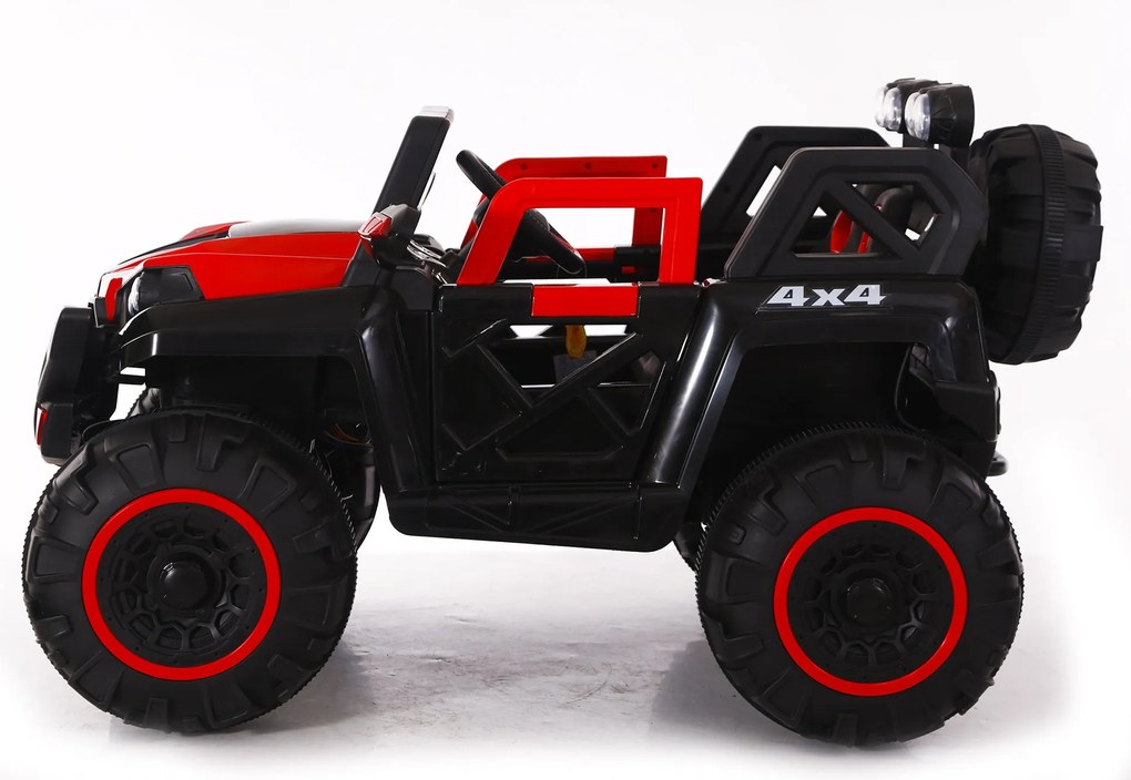 Macchina Elettrica per Bambini 12V Kidfun Fuoristrada 4x4 Rossa...