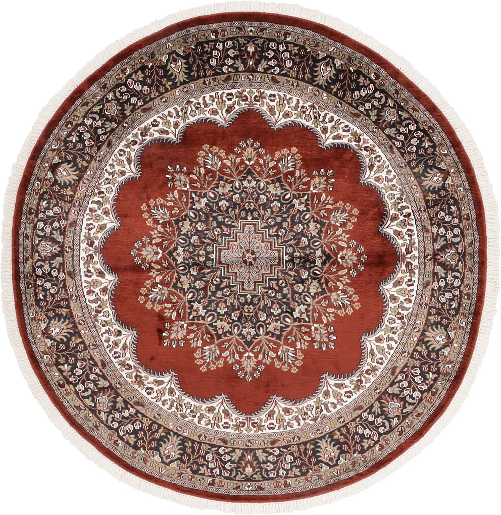 Agra Tappeto 180x190 (Indian) Annodato A Mano