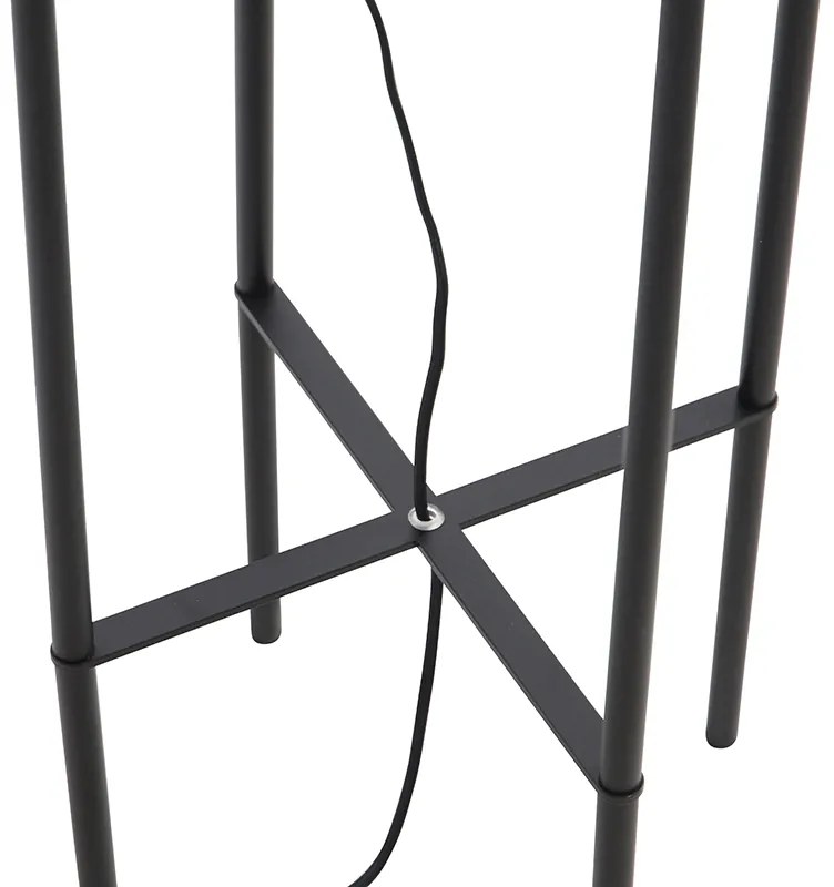 Lampada da terra industriale nera - Bliss Vefa