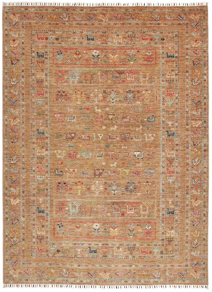 Samarkand Tappeto orientale 170x230 Verde (Pakistan) Annodato A Mano