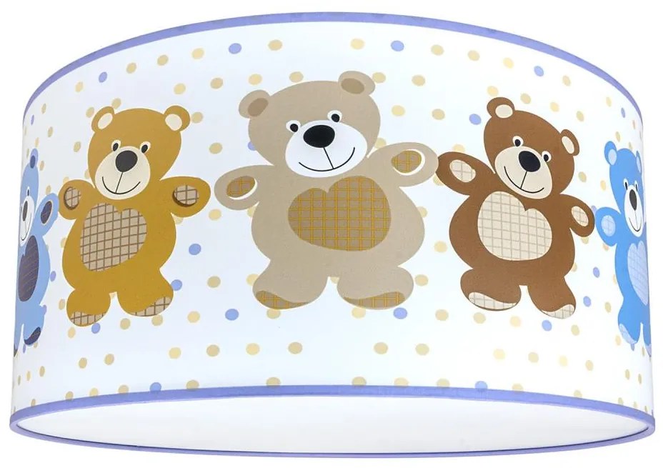 Plafoniera per bambini ORSO 2xE27/60W/230V bianco