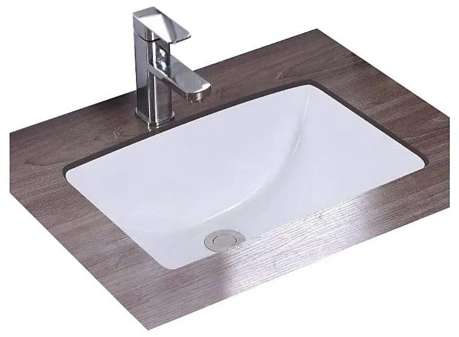 REA-U6653 - Lavabo ad incasso ADELA 33x46 cm ceramica/bianco lucido
