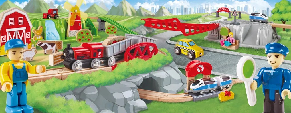 Set ferroviario - Treno in città