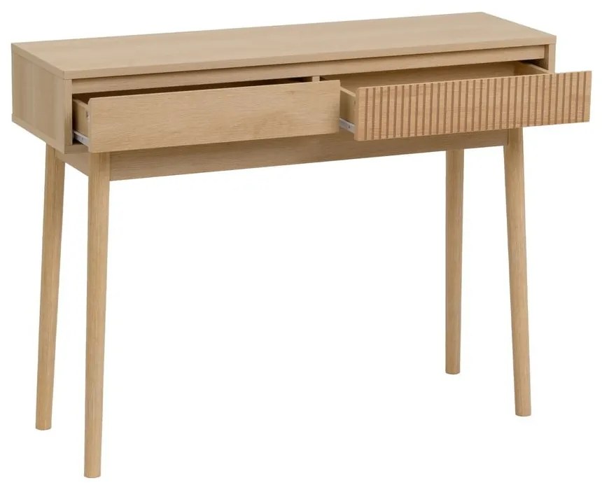 Tavolo consolle di colore naturale 30x100 cm Iona – Casa Selección