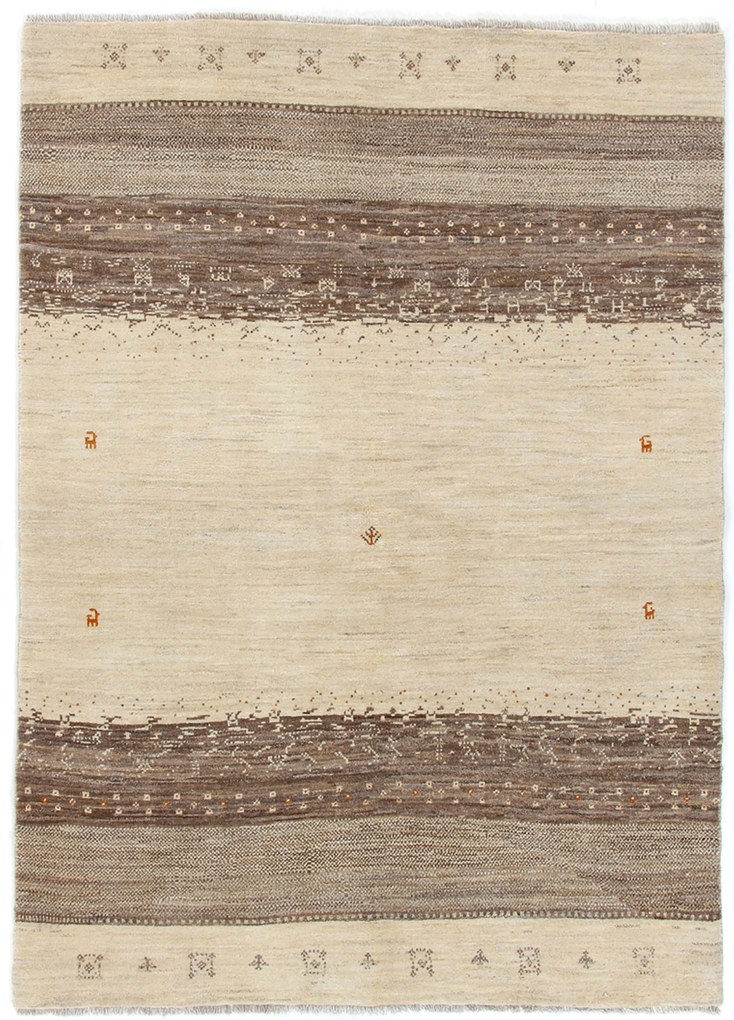 Gabbeh Tappeto 210x150 (Iran) Annodato A Mano