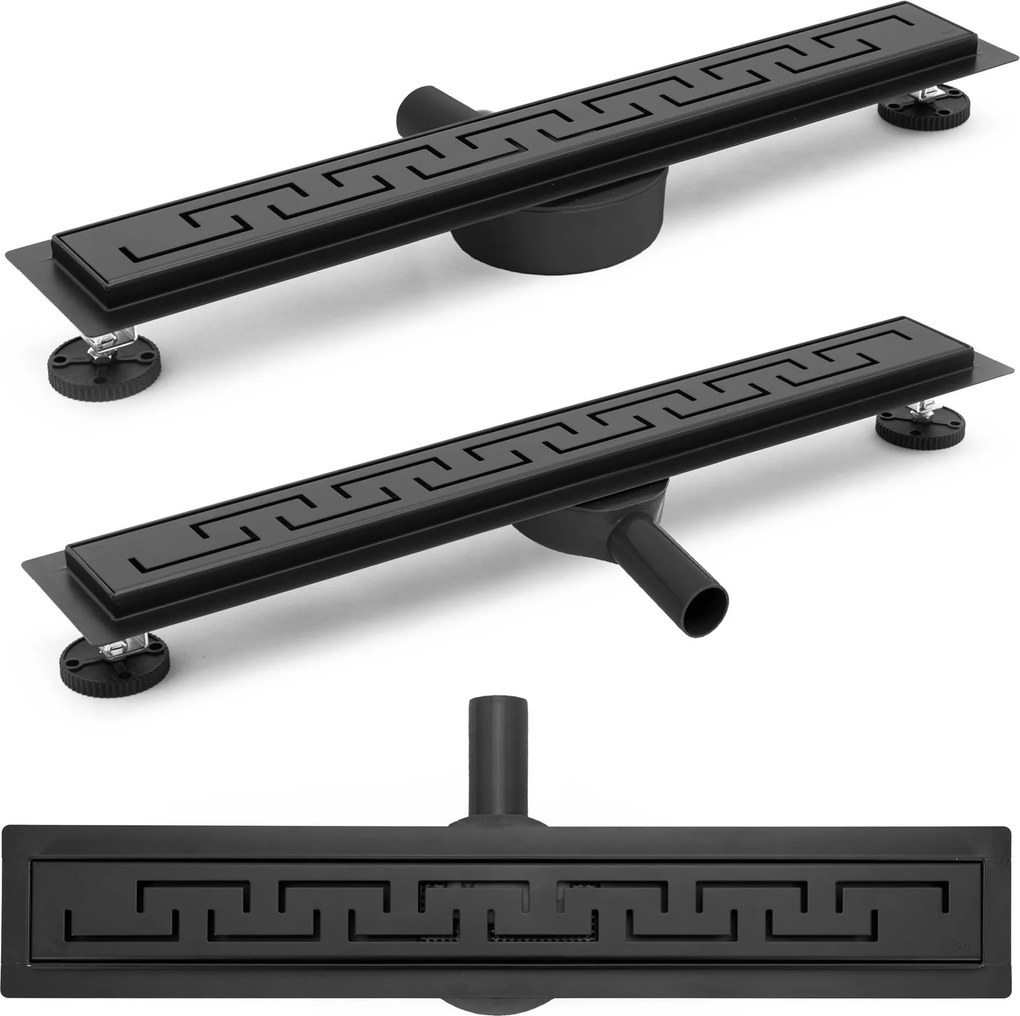 Canalina di scarico Rea Greek PRO Black Matt 90