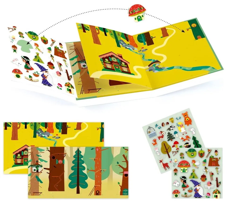 Set creativo Forest Sticker Story - Djeco