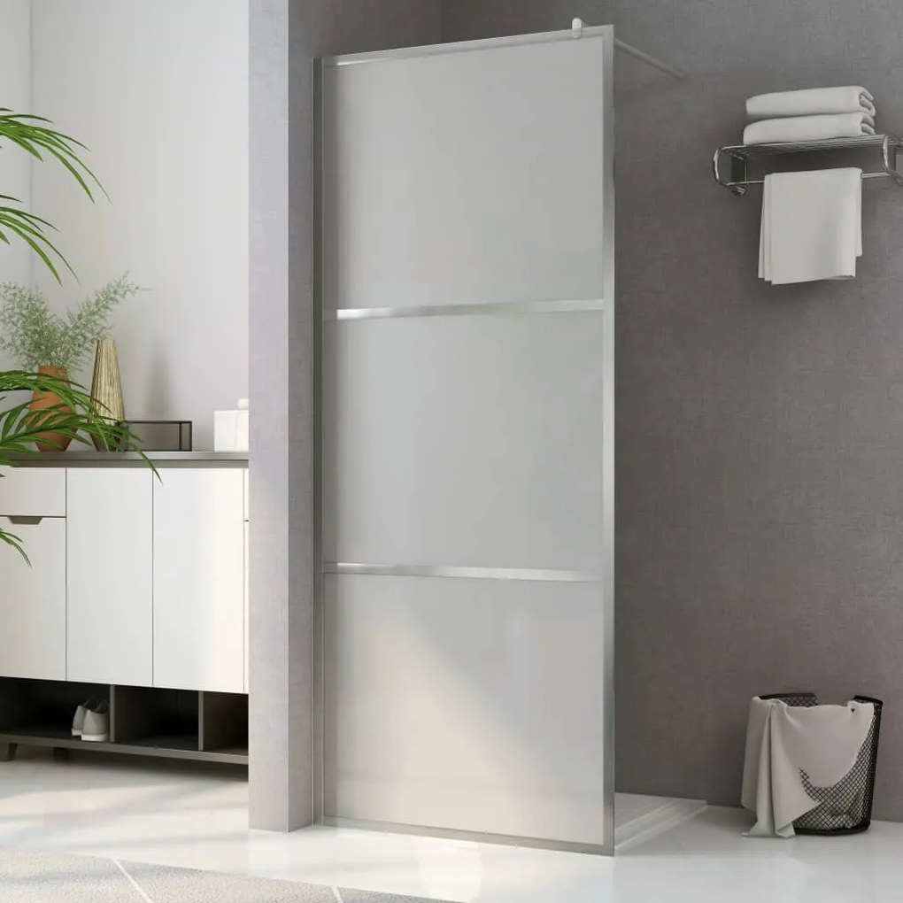 Parete Per Doccia Walk-in İn Vetro Smerigliato Esg 115x195 Cm /
