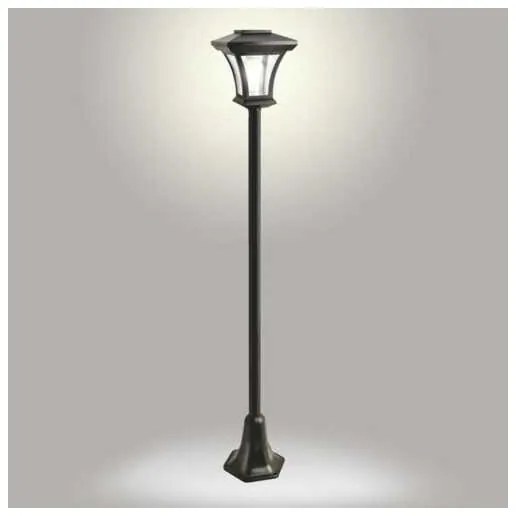 Lampada solare a LED per esterni, 1,2 V / 1800 mAh, IP44, nera