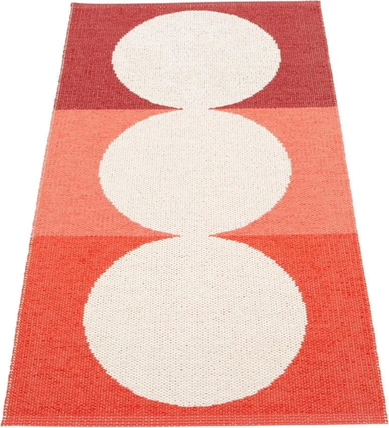 Tappeto da interno/esterno rosso/color crema 70x140 cm Otto Berry – Pappelina