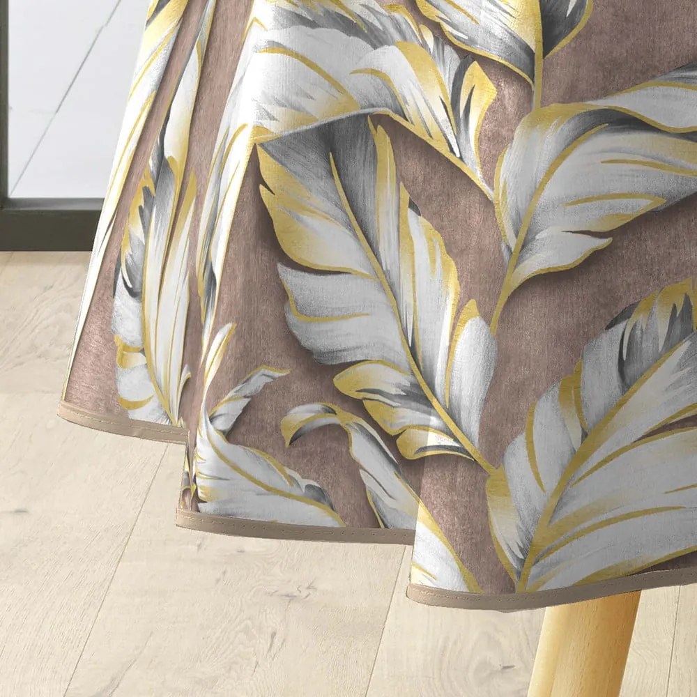 Tovaglia adatta per pulizia con panno umido ø 160 cm Ebany – douceur d'intérieur