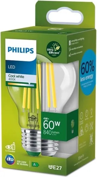 Lampadina LED VINTAGE Philips A60 E27/4W/230V 4000K