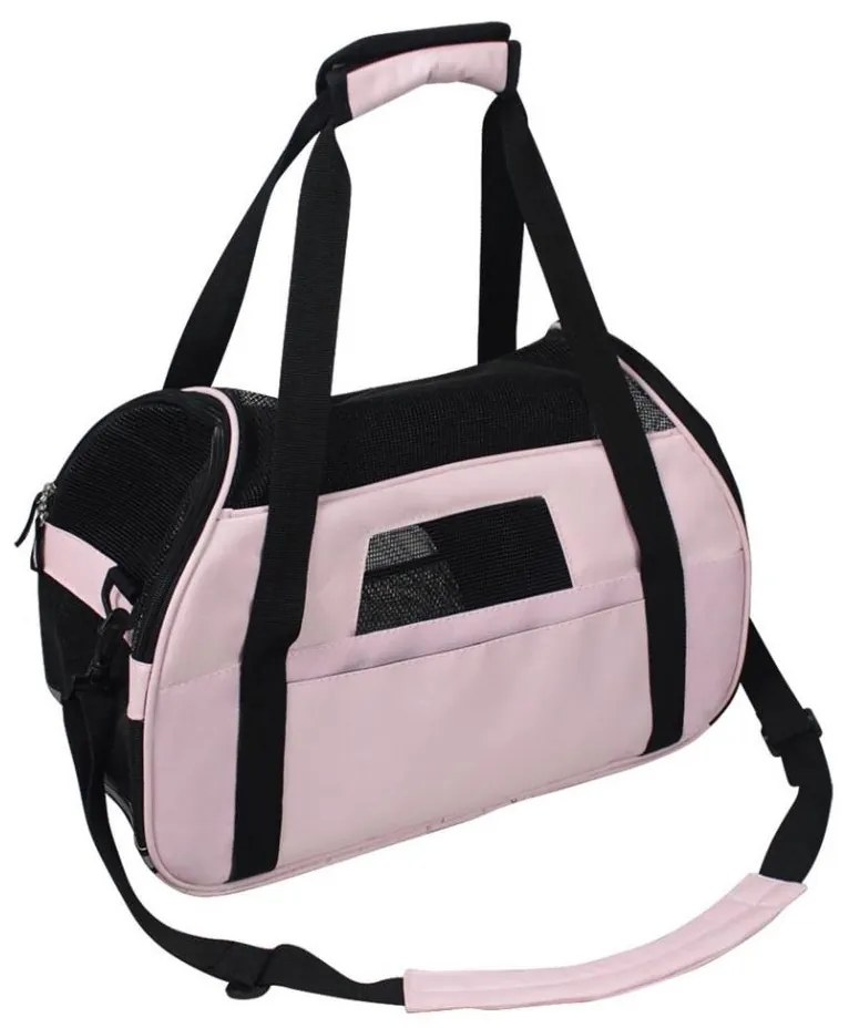 Nobleza - Borsa trasportino per animali 43 cm rosa