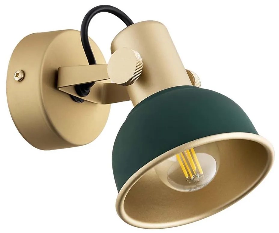 Argon 8247 - Faretto LENORA 1xE14/7W/230V oro/verde