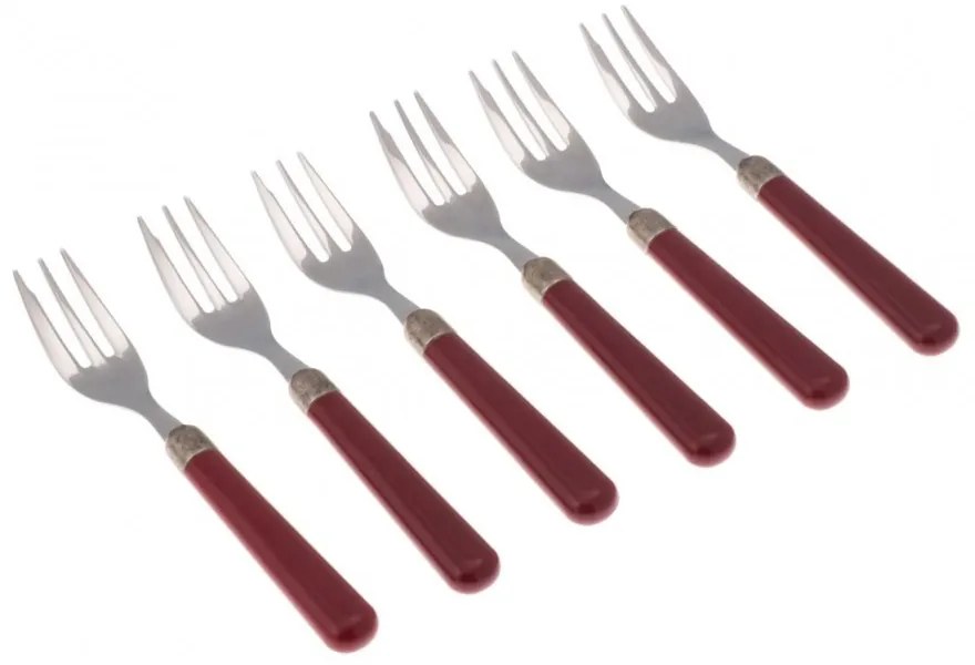 Forchette da Dolce Set 6pz - Osteria Posate Colorate Moderne