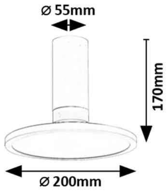 Rabalux 71328 - Plafoniera LED OVIDIA LED/20W/230V 3000K bianca