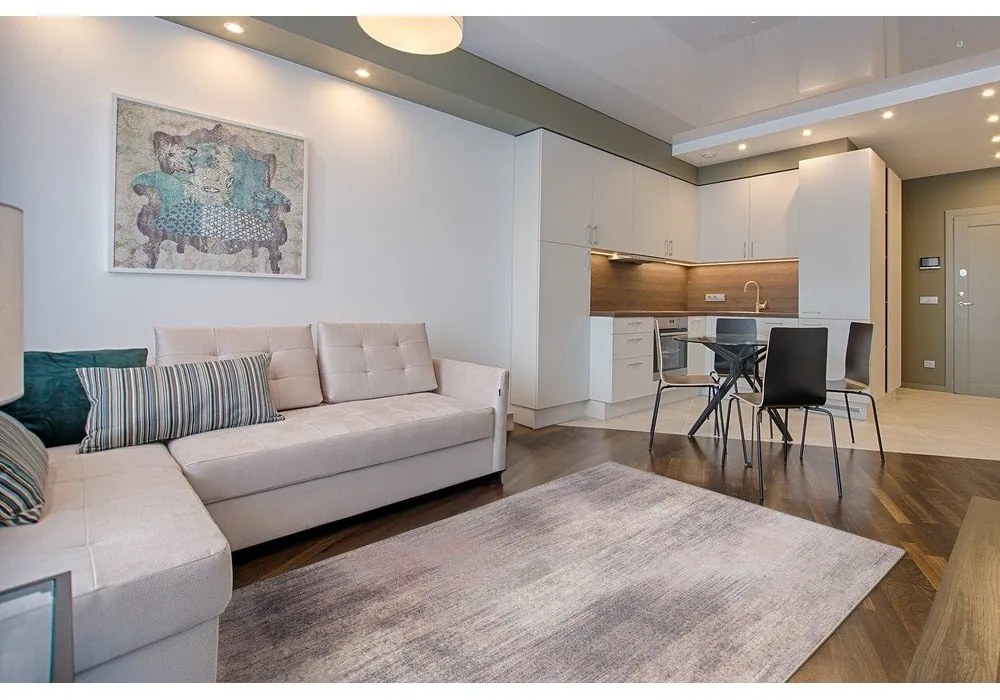 Tappeto in lana rosa-grigio 200x300 cm Calvi rose - Agnella