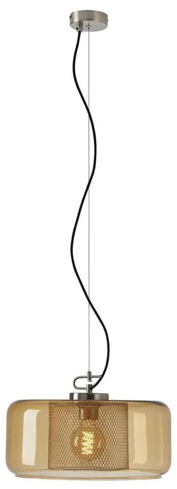 Briloner 4018-017 - Lampadario a sospensione con filo SEVENTIES 1xE27/40W/230V oro