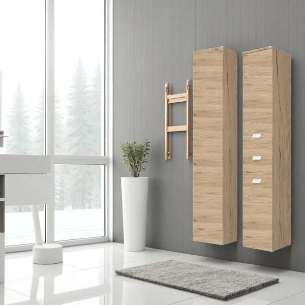 Colonna reversibile singola a 1 anta 160H Quercia Naturale