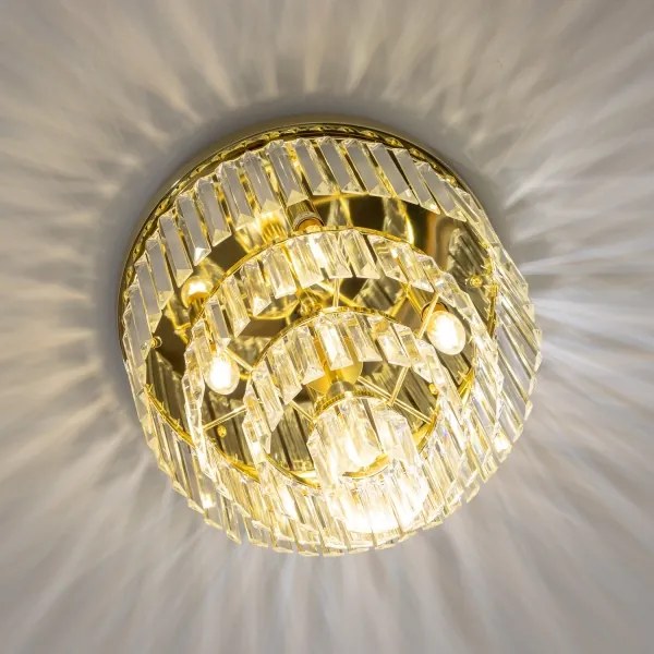 Brilagi - Plafoniera LED in cristallo MOZART 5xE14/40W/230V dorata