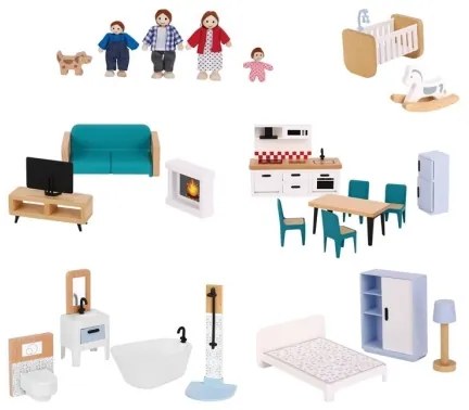 2Kids Toys - Casa delle bambole in legno Barbora