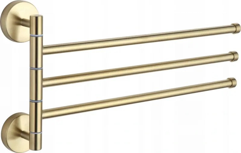 Mexen appendiabiti rotante triplo per asciugamano, oro - 7039243-50