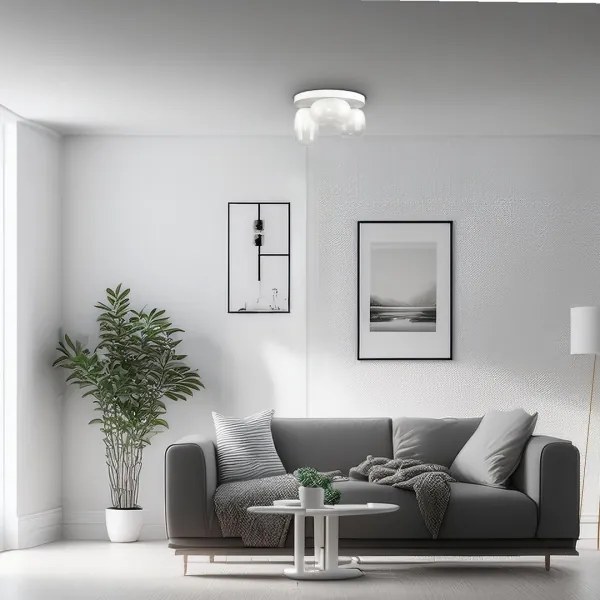 Plafoniera LED VASO LED/12W/230V diametro 42 cm bianco