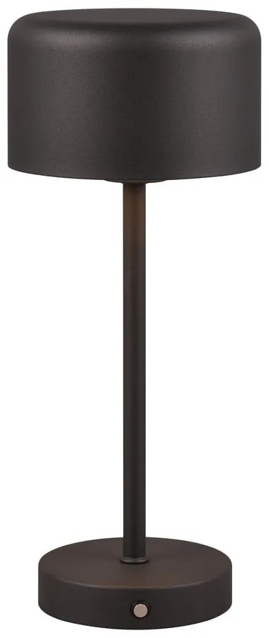 Lampada da tavolo dimmerabile a LED nero opaco (altezza 30 cm) Jeff - Reality