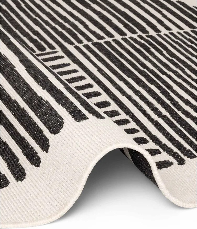 Tappeto da interno/esterno rotondo nero/color crema ø 200 cm Haringey Bounds – Ted Baker