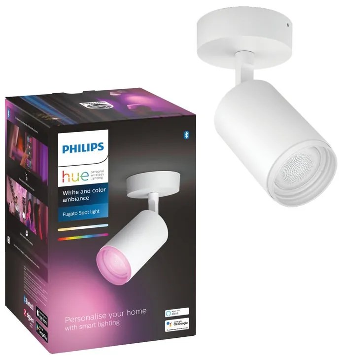 Faretto decorativo con fonte luminosa Fugato multicolor, 10xPHILIPS HUE