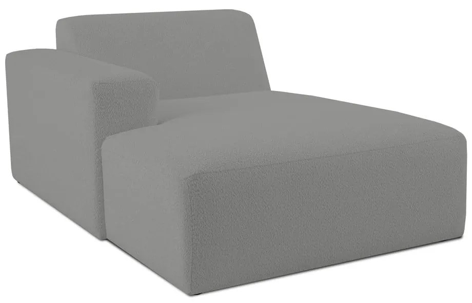 Modulo divano grigio in tessuto bouclé (angolo sinistro) Roxy - Scandic