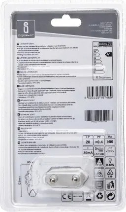 Aigostar - Luce notturna LED RGB con sensore LED/0,5W/230V fiamma