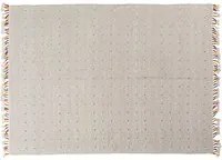 Tappeto moderno Texas, stile kilim, 100% cotone, avorio, 110x60cm