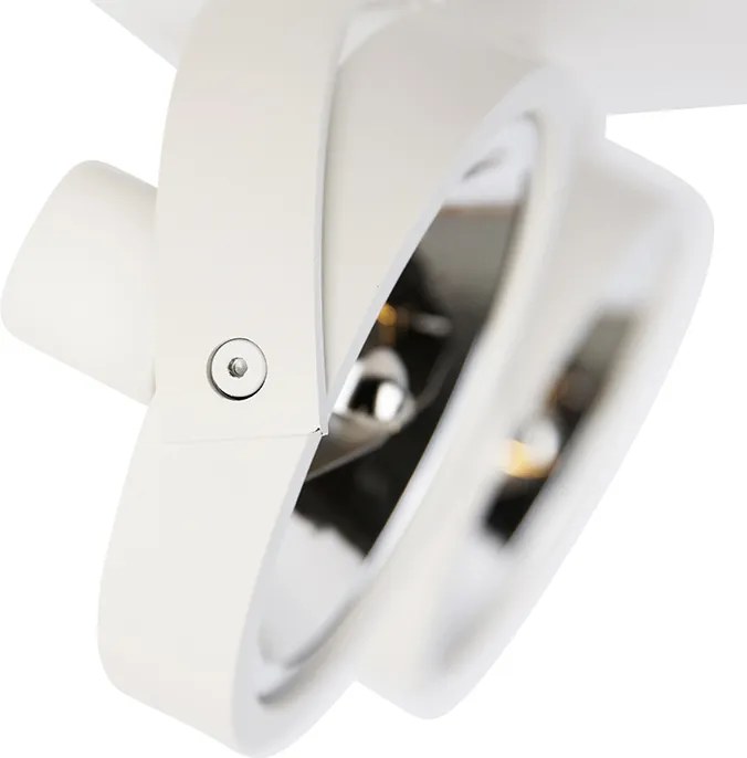 Faretto di design bianco orientabile 2 luci - Go