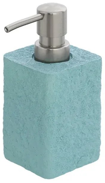 Dispenser sapone liquido in poliresina turchese pastello