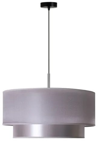 Duolla - Lampadario a sospensione con filo NANTES 1xE27/15W/230V diametro 45 cm argento