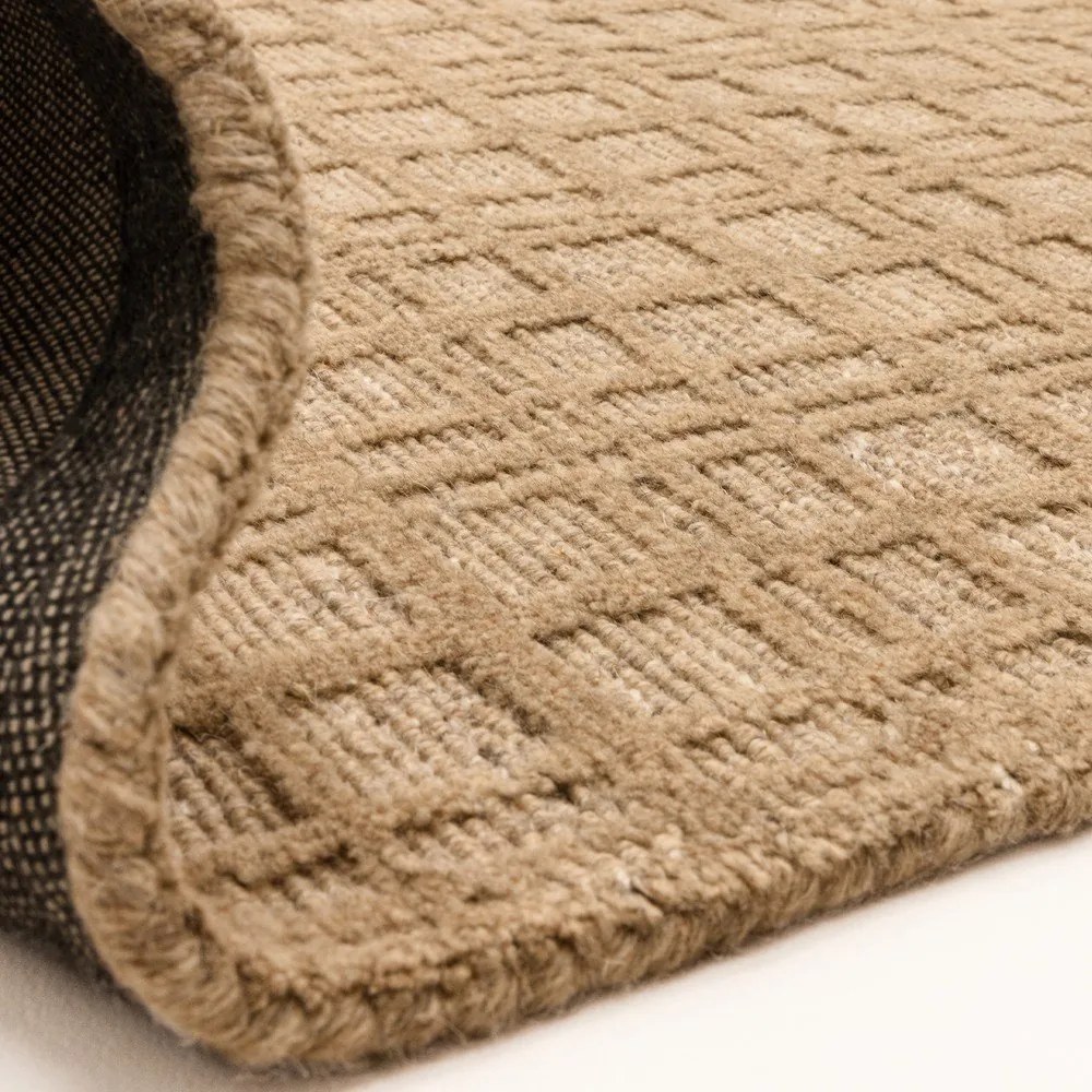 Tappeto beige tessuto a mano con lana 120x170 cm Thatch Honey - Asiatic Carpets