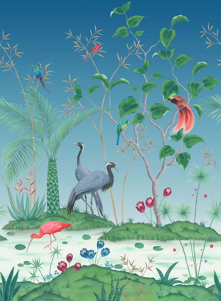 Osborne & Little Carta da parati panoramica Mirage - Azure Blue