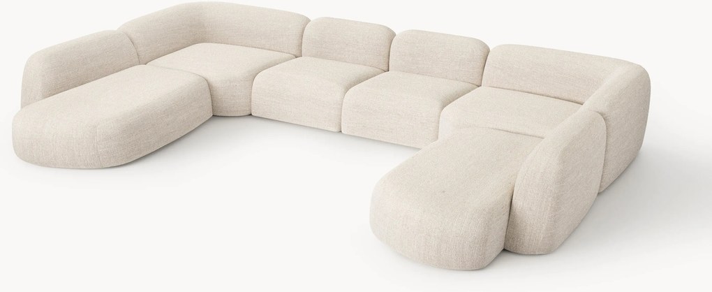 Divano componibile XL in bouclé Wolke