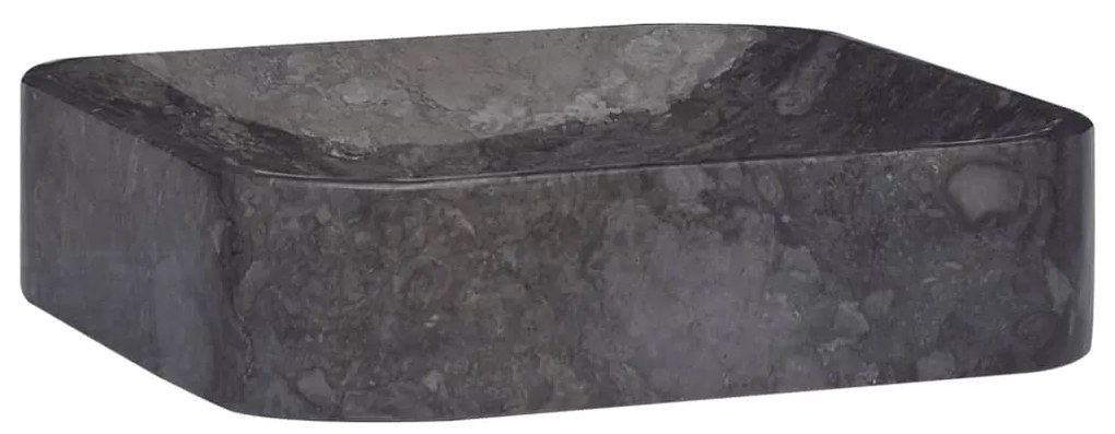 Lavandino Nero 40x40x10 Cm İn Marmo /