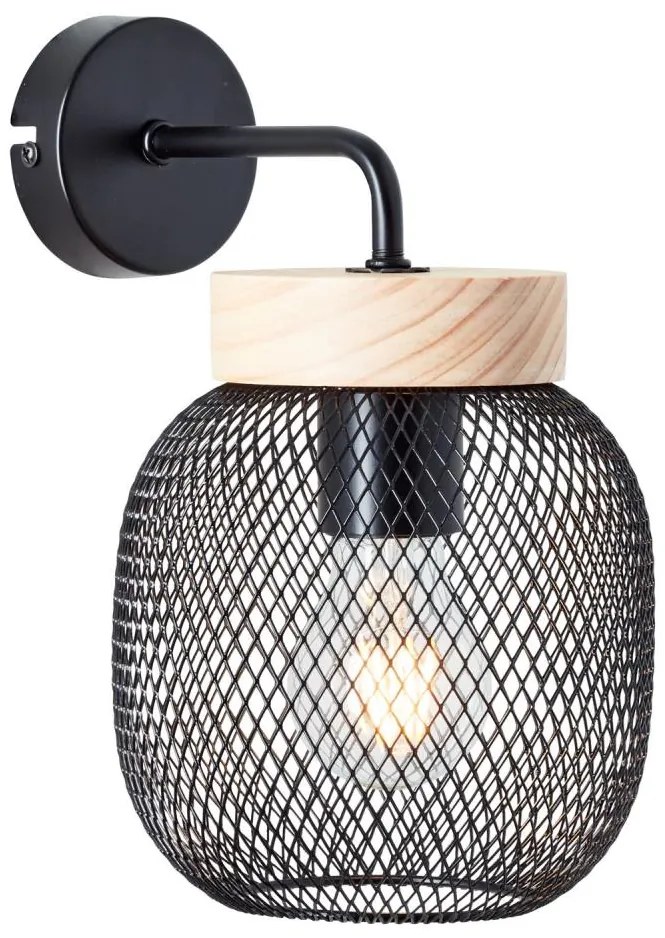 Brilliant - Lampada da parete GIADA 1xE27/40W/230V nera