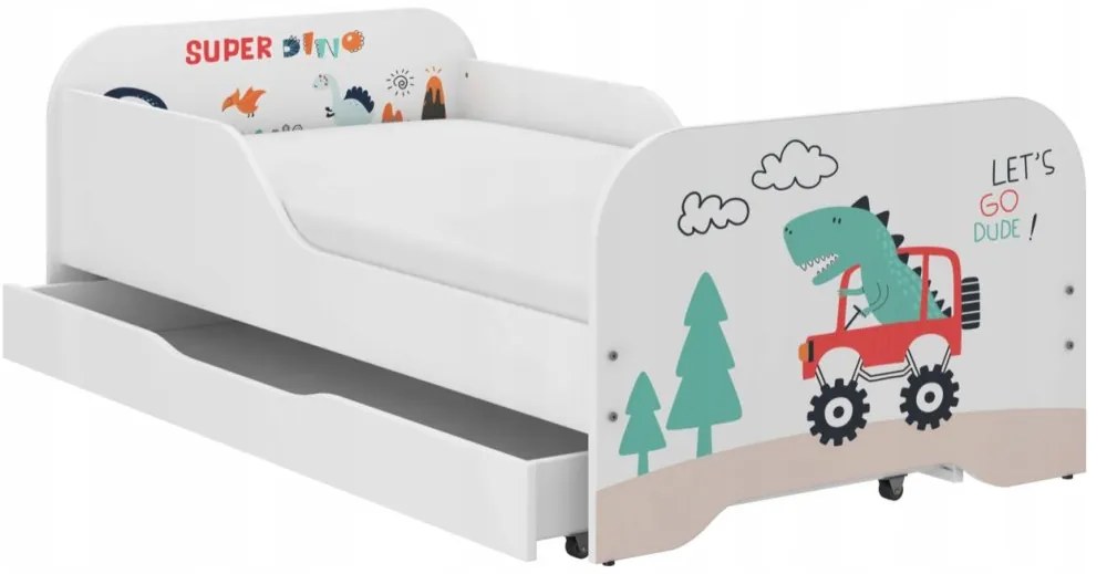 Letto completo per bambini 140 x 70 cm - T-REX