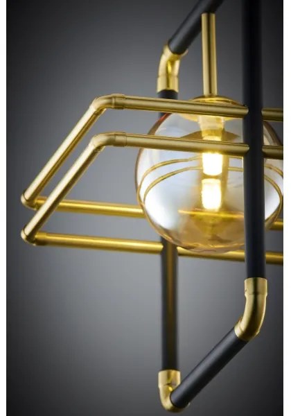 Jupiter 2025 - Lampadario a sospensione con filo FIORI 1xG9/10W/230V nero/oro/beige