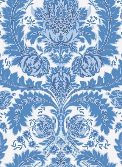 Cole & Son Carta da parati Coleridge - Blue/ White