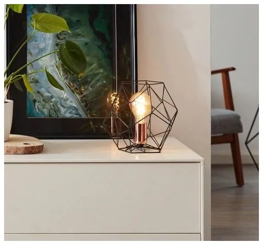 Brilliant - Lampada da tavolo SYNERGY 1xE27/60W/230V nero/rame