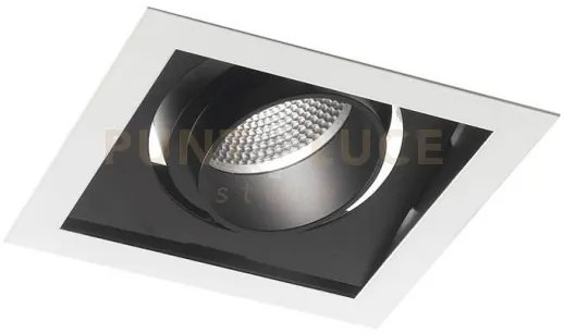 Incasso led apollo nero 30w 2900lm 3000k orientabile 18,8x18,8x12cm