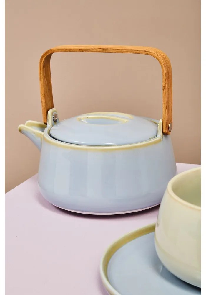 Teiera in porcellana blu 1 l Juna - Premier Housewares