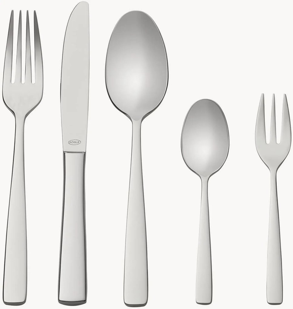 Posate lucidate Elegance, 12 persone, set da 60